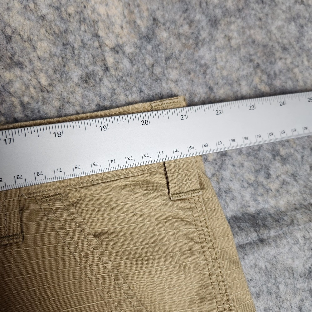Carhartt Force Relaxed Fit Work Shorts Men 42 W 8 I Khaki Ripstop Gorpcore Hike - Picture 4 of 6